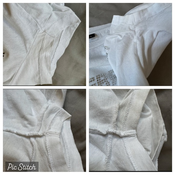 MARC JACOBS Mother Fxcker White Baby Tee  XS S Tshirt Heaven Y2K 2000s Brat love - Picture 10 of 11